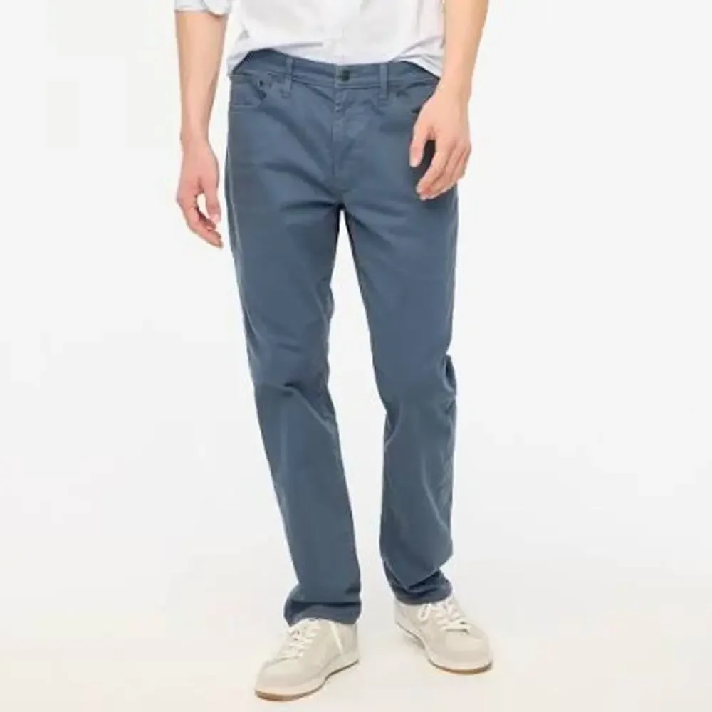 J. Crew Factory flex slim garment dyed 5 pocket blue pants dress